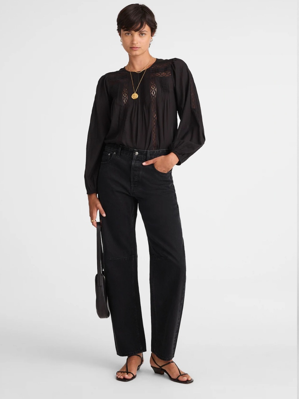 Madewell Darted Barrel Leg Jean